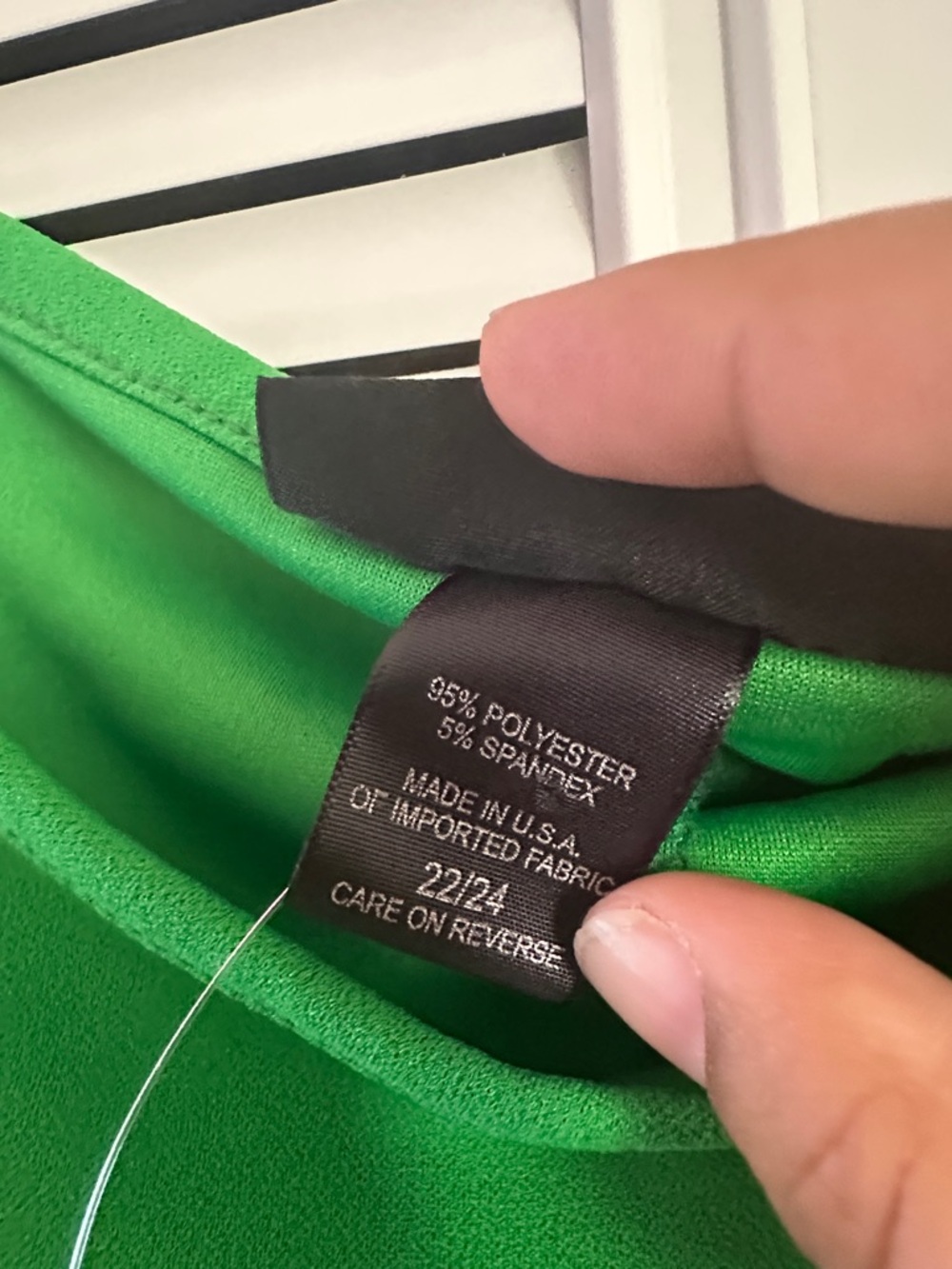 Ashley Stewart Bright Green Short Sleeve Peplum Blouse Size 22/24 - Picture 6 of 6